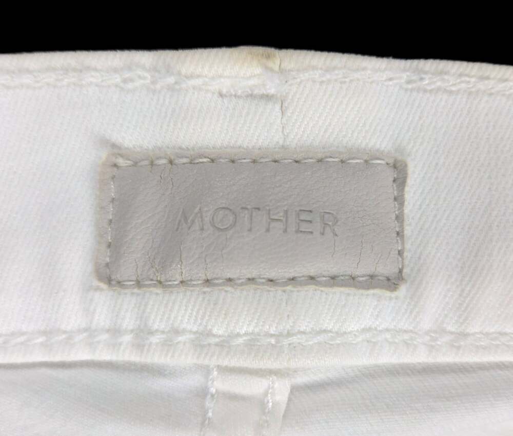 Mother The Dropout Jeans US 26 EU 36 Womens White Little Miss Innocent $198 - Picture 7 of 11